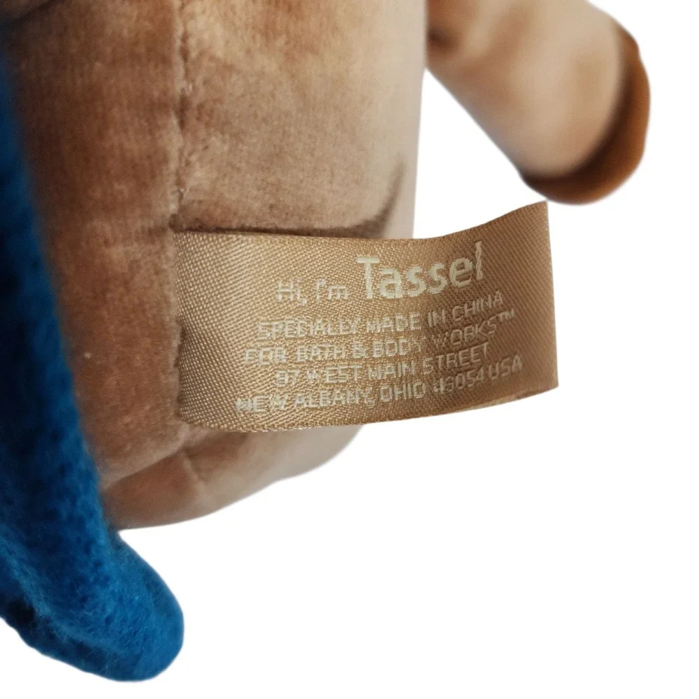 Vintage Bath & Body Works Cuddle Crew Reindeer Tassel‎ Plush Toy Christmas